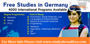 study in germany in English for free
