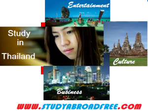 Study in thailand